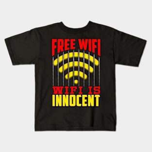 Free Wifi Funny Wireless Kids T-Shirt